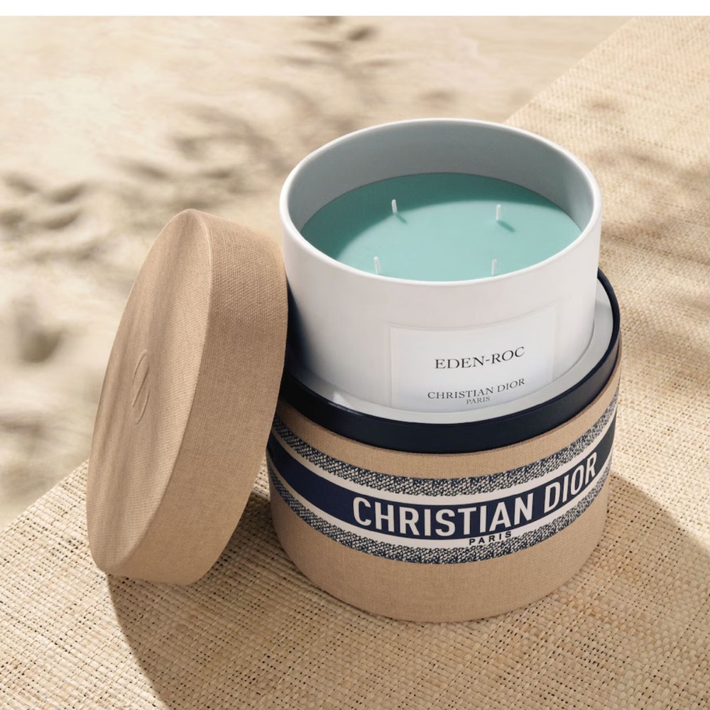 DIOR Eden-Roc GIANT 4 Wick Candle Limited Edition $650 MSRP